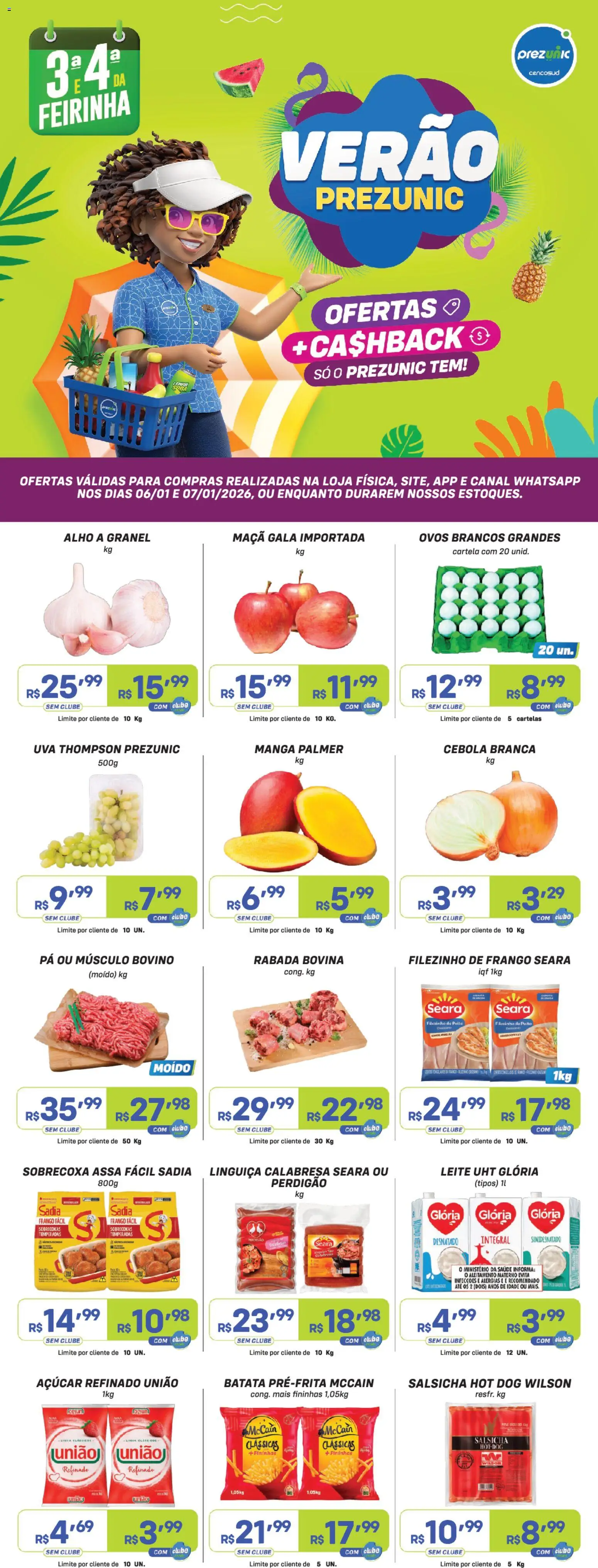 Encarte Prezunic - página 1- válido a partir de 06/01/2026
