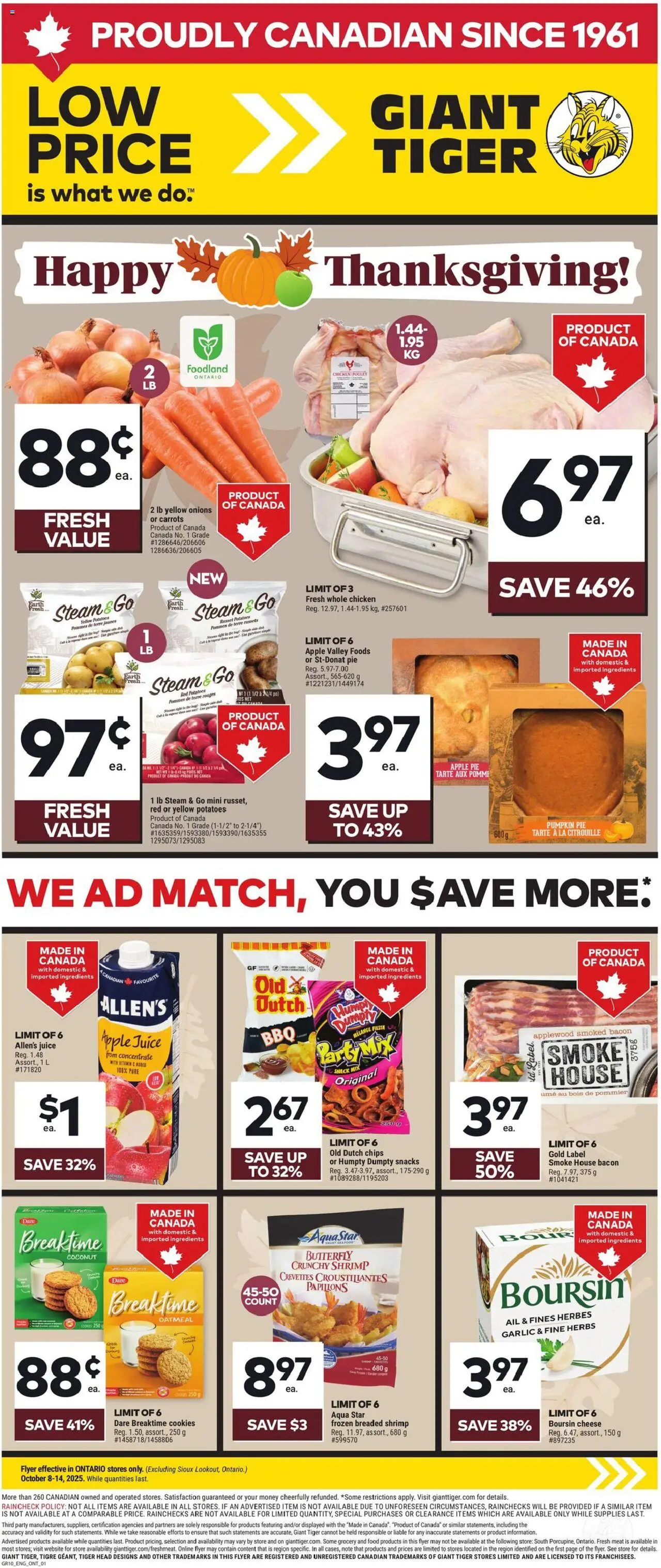 Giant Tiger Weekly Flyer - page 1- valid from Oct 8, 2025