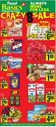 Preview Food Basics weekly flyer / circulaire valid from Apr 30, 2026