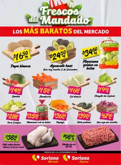 Soriana - Frescos del Mandado Mercado: Ver, Tab, Chis, Camp, Yuc y Q. Roo válido desde 02/12/2025
