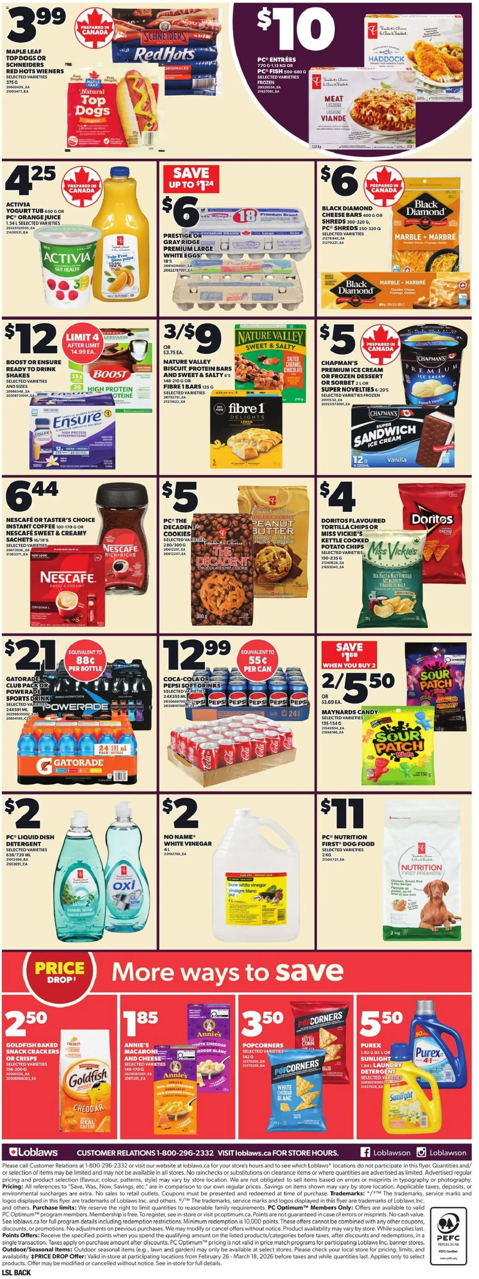 Loblaws weekly flyer / circulaire - page 4- valid from Feb 26, 2026
