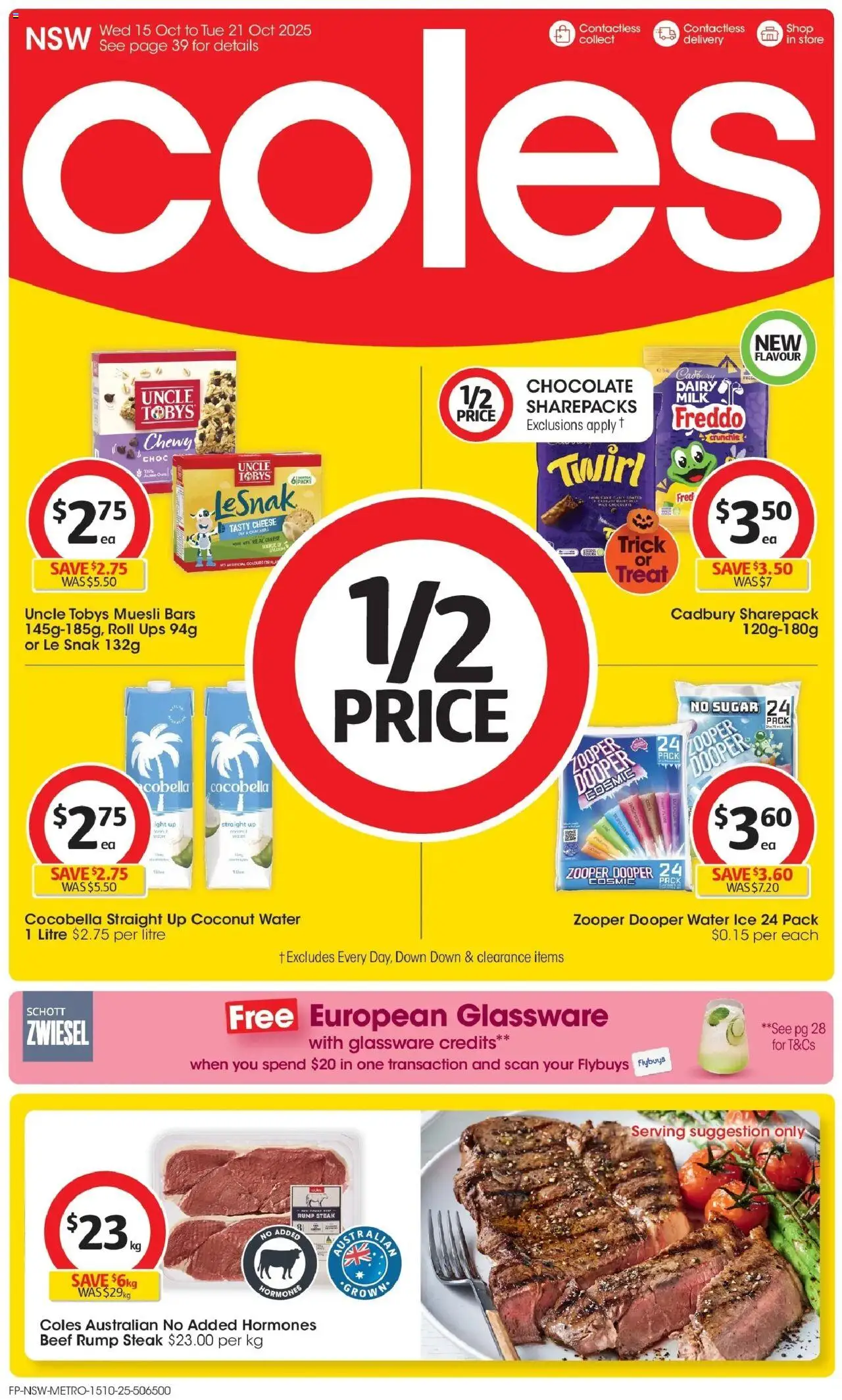 Coles Catalogue NSW - page 1- valid from 15/10/2025