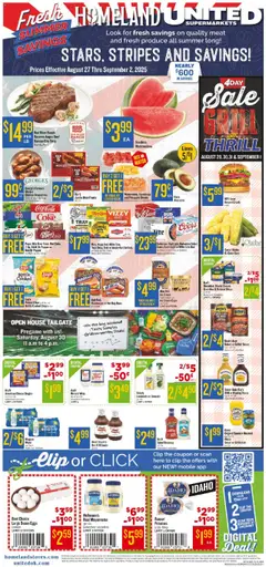 Preview Homeland Weekly Ad valid from 08/27/2025