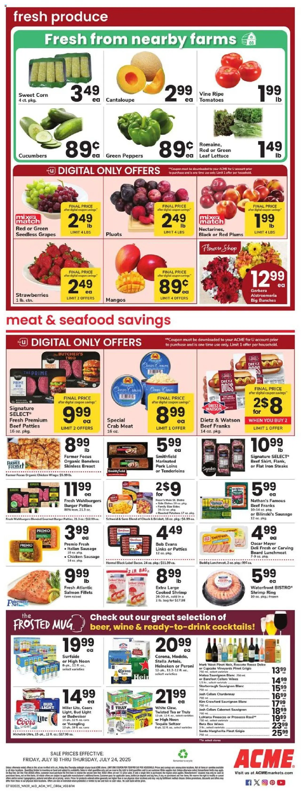 Acme Weekly Ad - page 3- valid from 07/18/2025