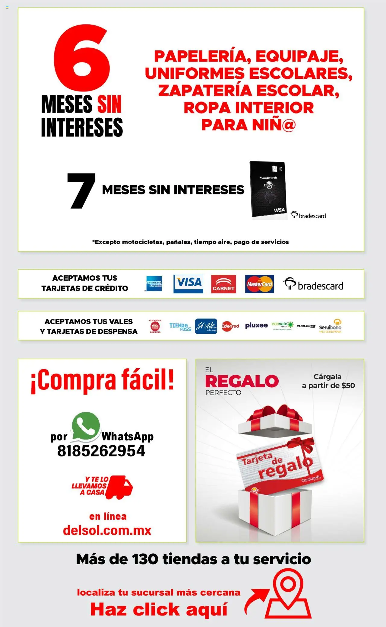 Del Sol y Woolworth - Catálogo Llegó el Baratón - página 24- válido desde 17/07/2025
