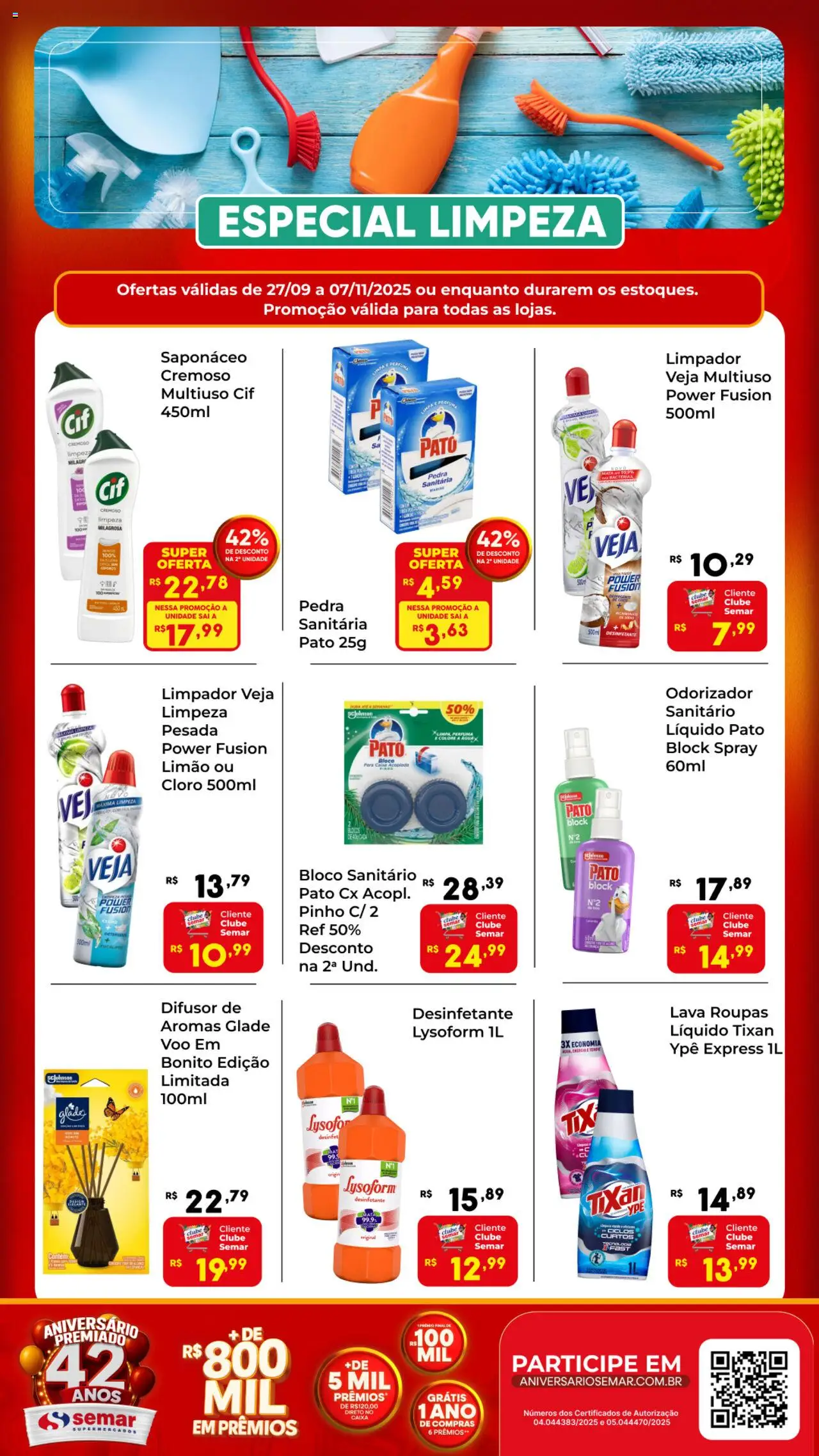 Semar Supermercado - Ofertas Especial Limpeza - página 1- válido a partir de 27/09/2025
