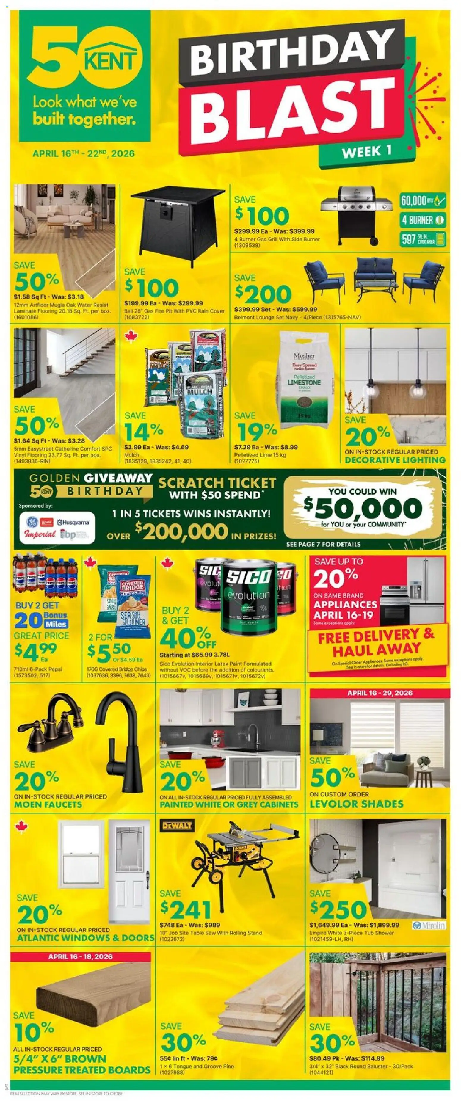 Kent weekly flyer / circulaire - page 1- valid from Apr 16, 2026