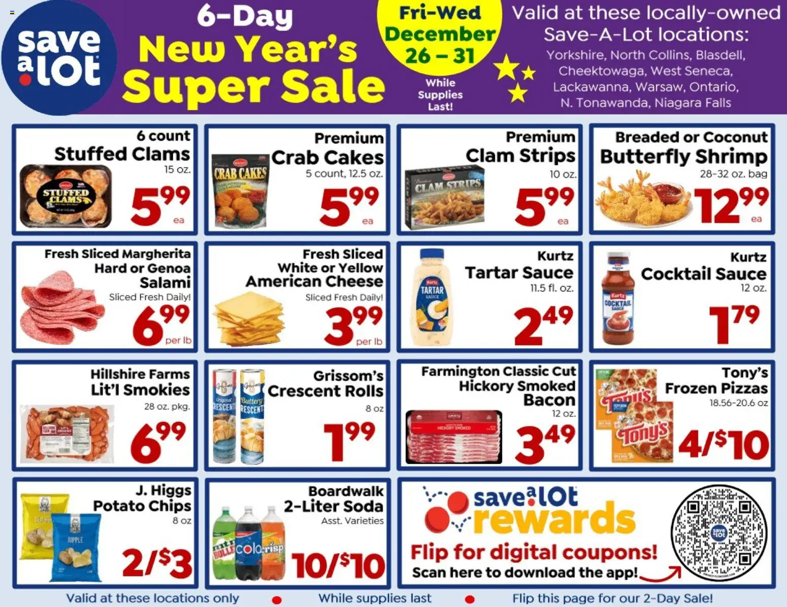Save a Lot Ad - page 1- valid from 12/26/2025