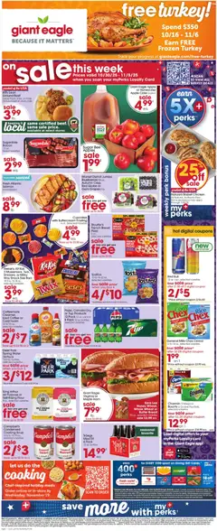 Preview Giant Eagle Weekly Ad valid from 10/30/2025