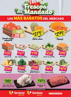 Soriana - Frescos del Mandado Mercado: Tamaulipas válido desde 20/01/2026