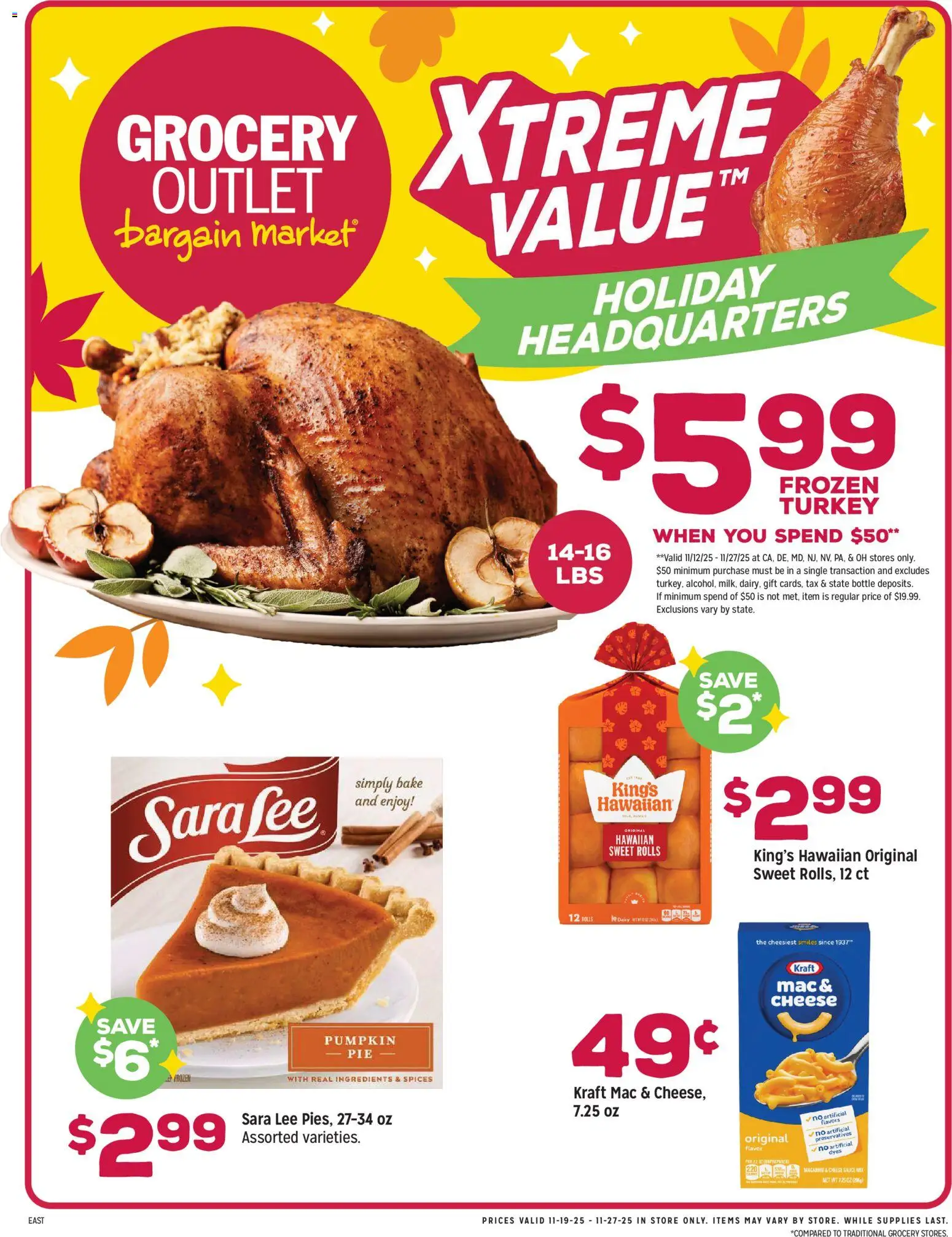 Grocery Outlet Weekly Ad - OH - page 1- valid from 11/26/2025