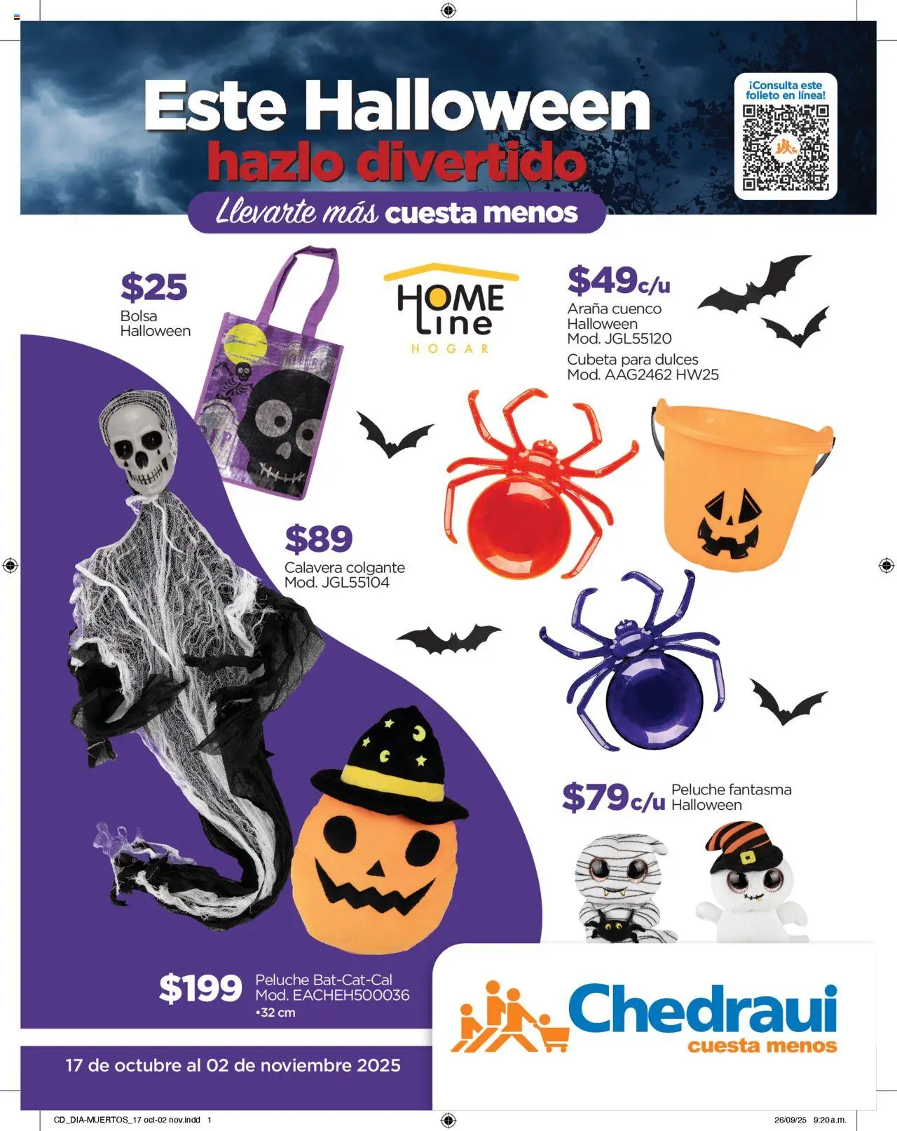 Chedraui folleto Este Halloween hazlo divertido - página 1- válido desde 17/10/2025