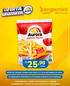 Pré-visualização Supermercado Bergamini - Ofertas Aurora válida a partir de 12/09/2025