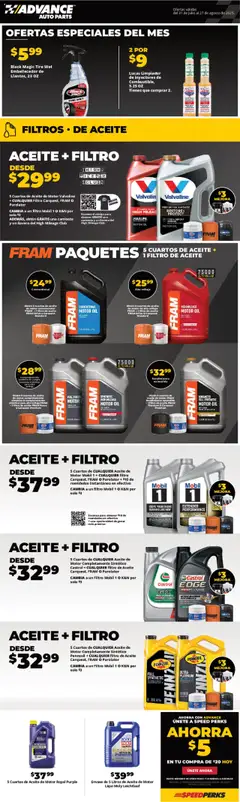 Preview Advance Auto Parts Weekly Ad - Spanish valid from 07/31/2025