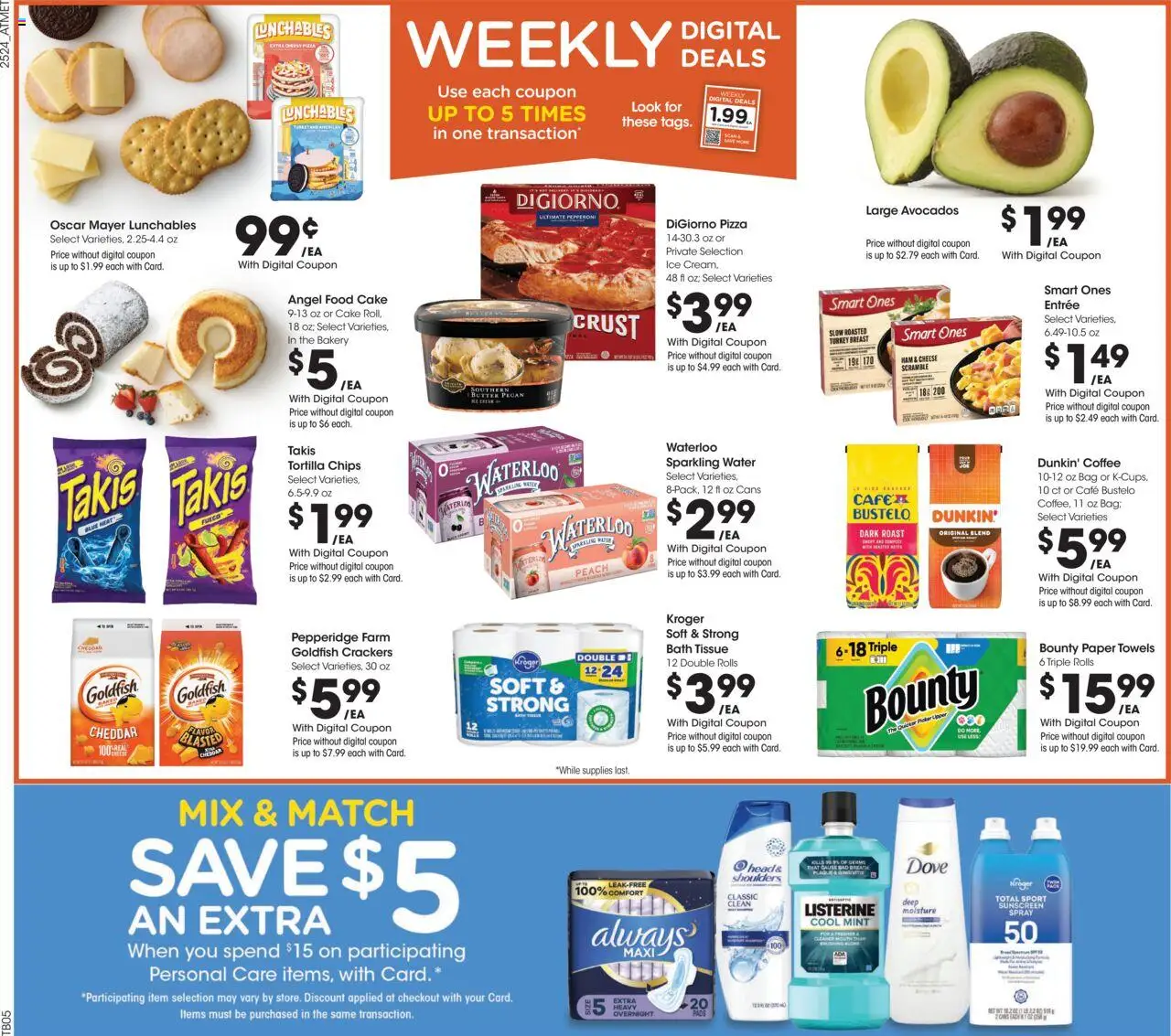 Kroger Weekly Ad - page 2- valid from 07/16/2025