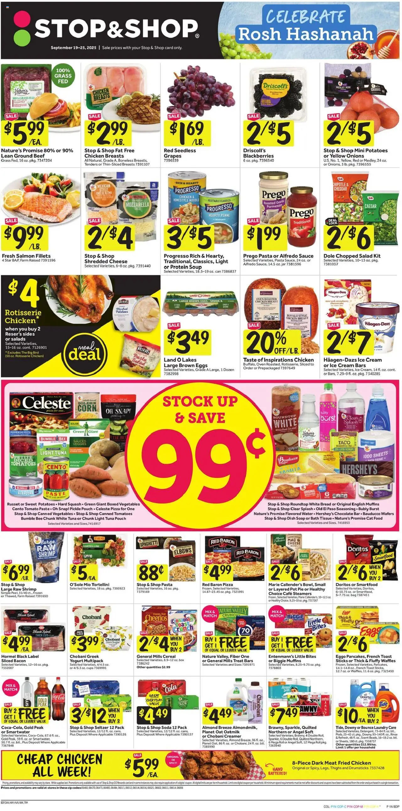 Stop & Shop Weekly Circular - CT - page 1- valid from 09/19/2025