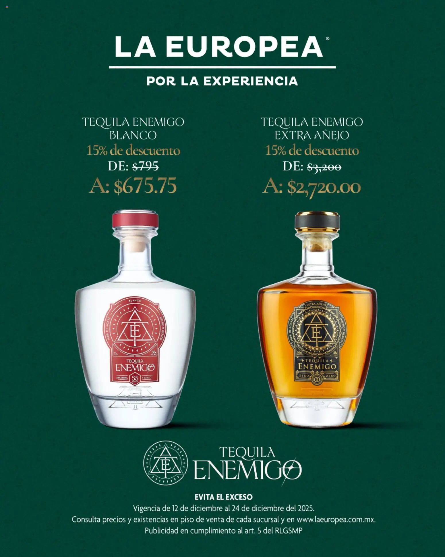 La Europea catálogo Tequila Enemigo - página 1- válido desde 12/12/2025