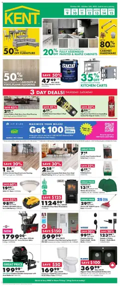 Preview Kent weekly flyer / circulaire valid from Oct 9, 2025