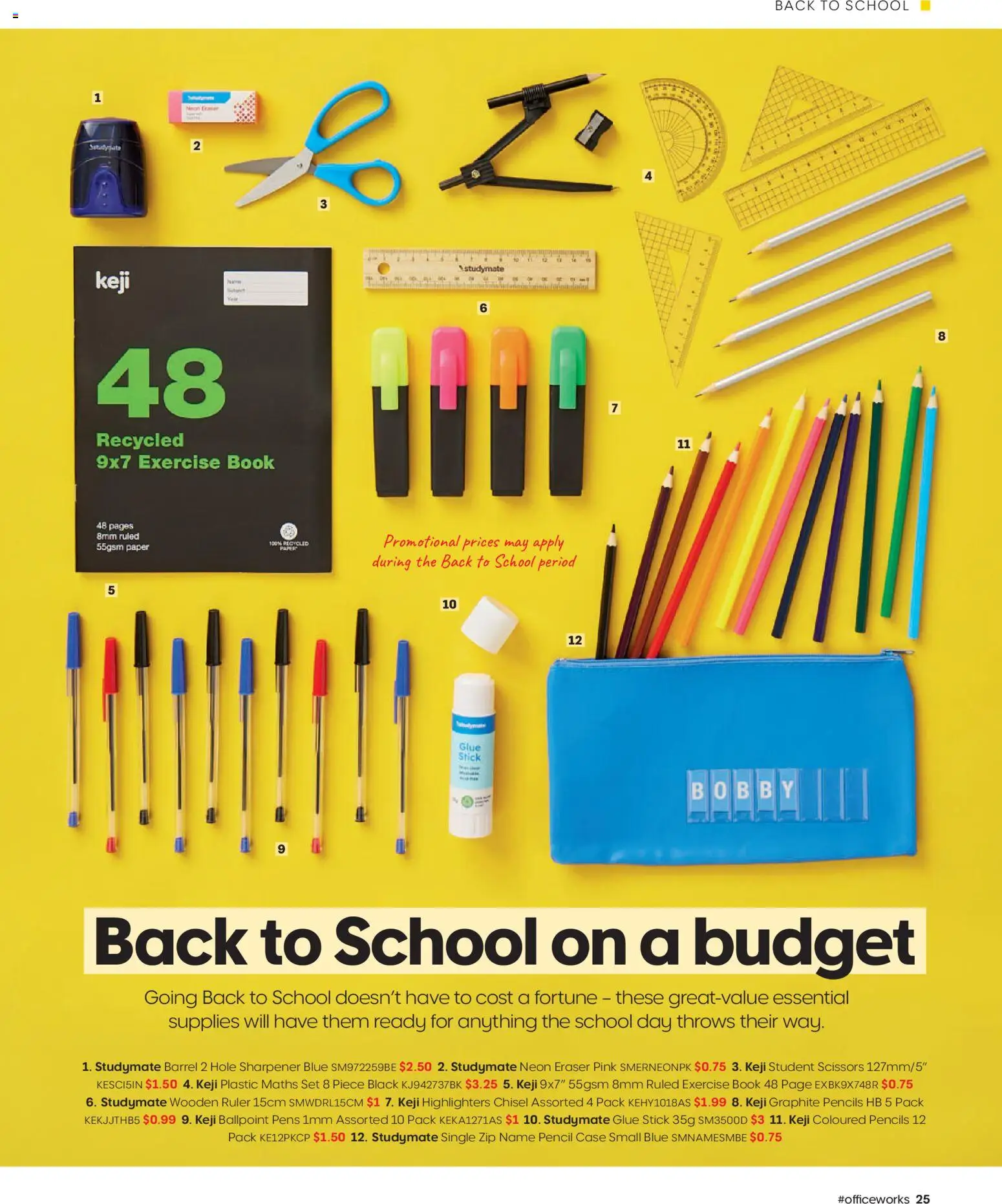 Officeworks Magazine - page 25- valid from 01/01/2026