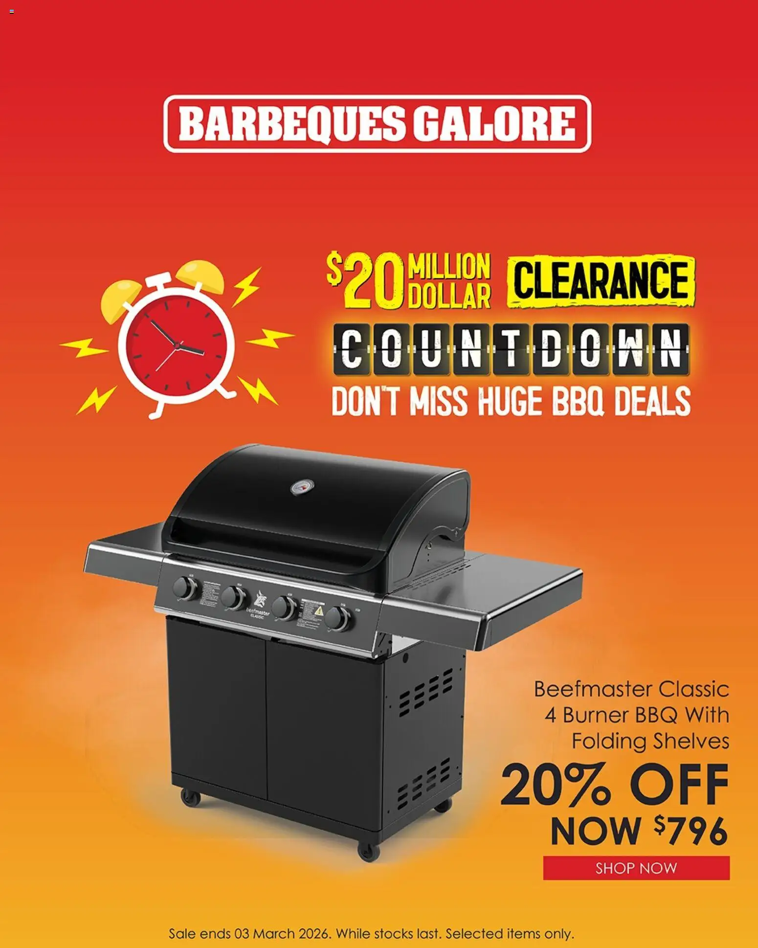 Barbeques Galore Clearance Countdown - page 3- valid from 12/02/2026