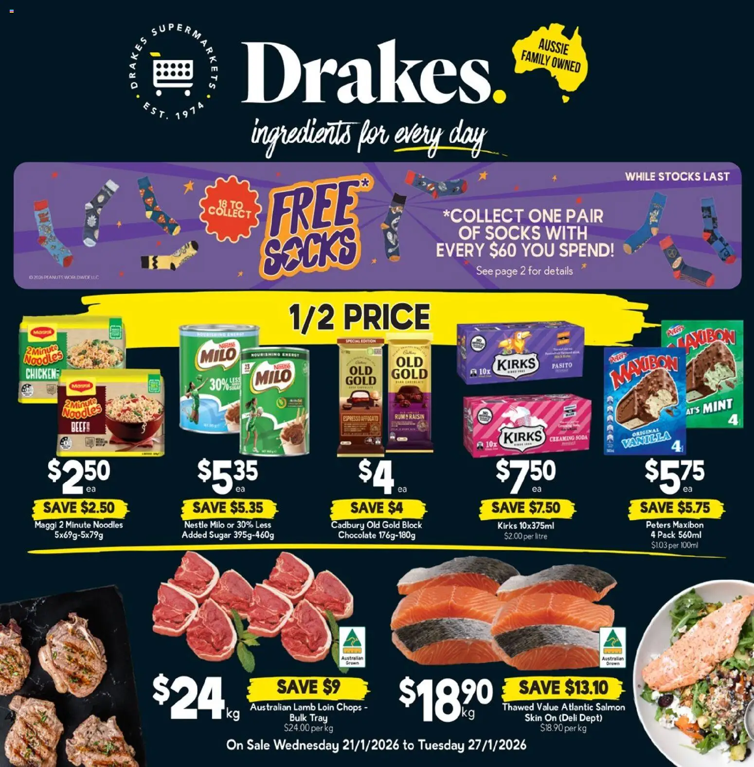 Drakes Catalogue QLD - page 1- valid from 21/01/2026