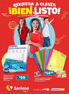 Soriana - Regresa a clases bien listo Híper Nacional válido desde 14/08/2025