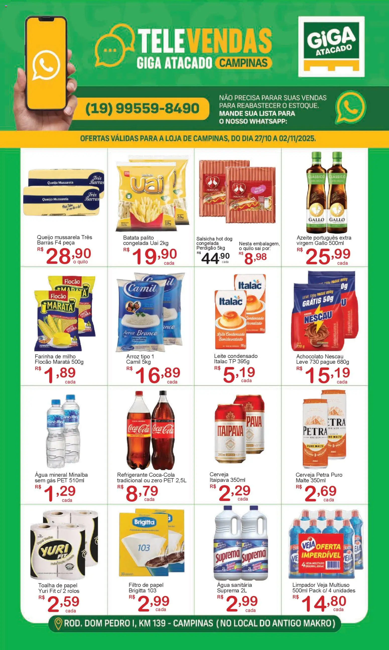 GIGA Atacado - Ofertas Televendas  - página 1- válido a partir de 27/10/2025
