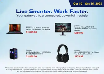 Preview Canada Computers - Weekly flyer valid from Oct 10, 2025
