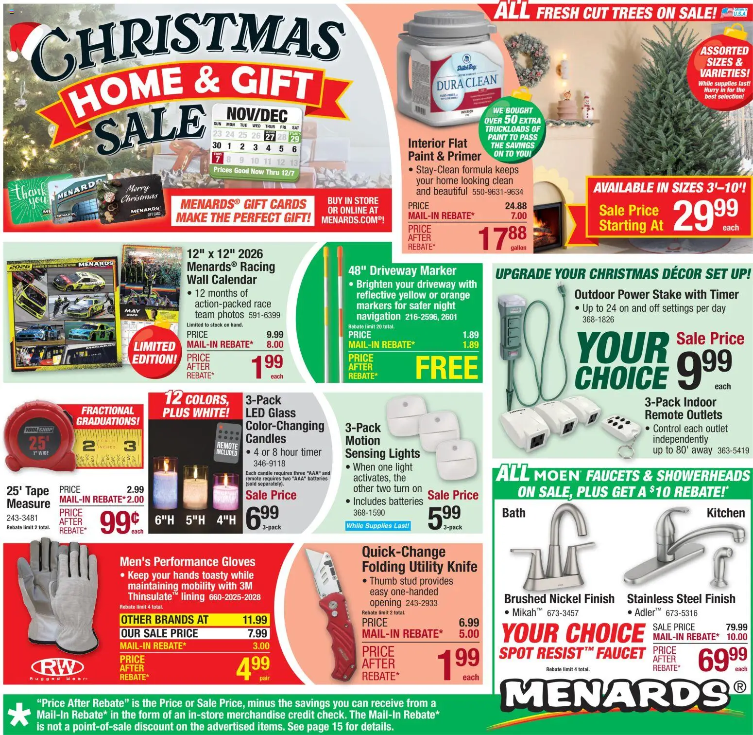 Menards - Weekly Ad - page 1- valid from 11/29/2025