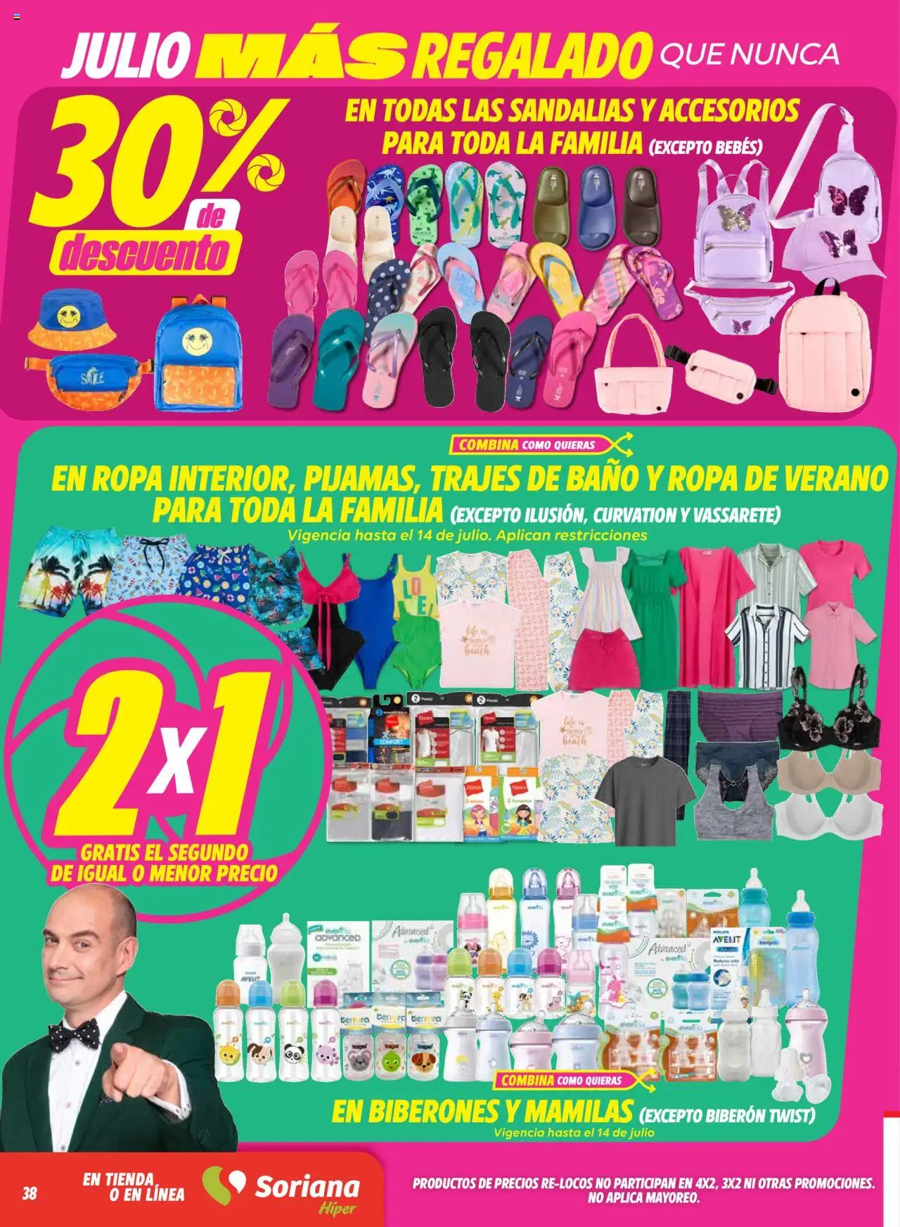 Soriana - Julio Regalado Híper Frontera: Juárez, Matamoros, Reynosa, Nuevo Laredo, Piedras Negras, Acuña, Río Bravo, Nogales, Mexi - página 38- válido desde 11/07/2025