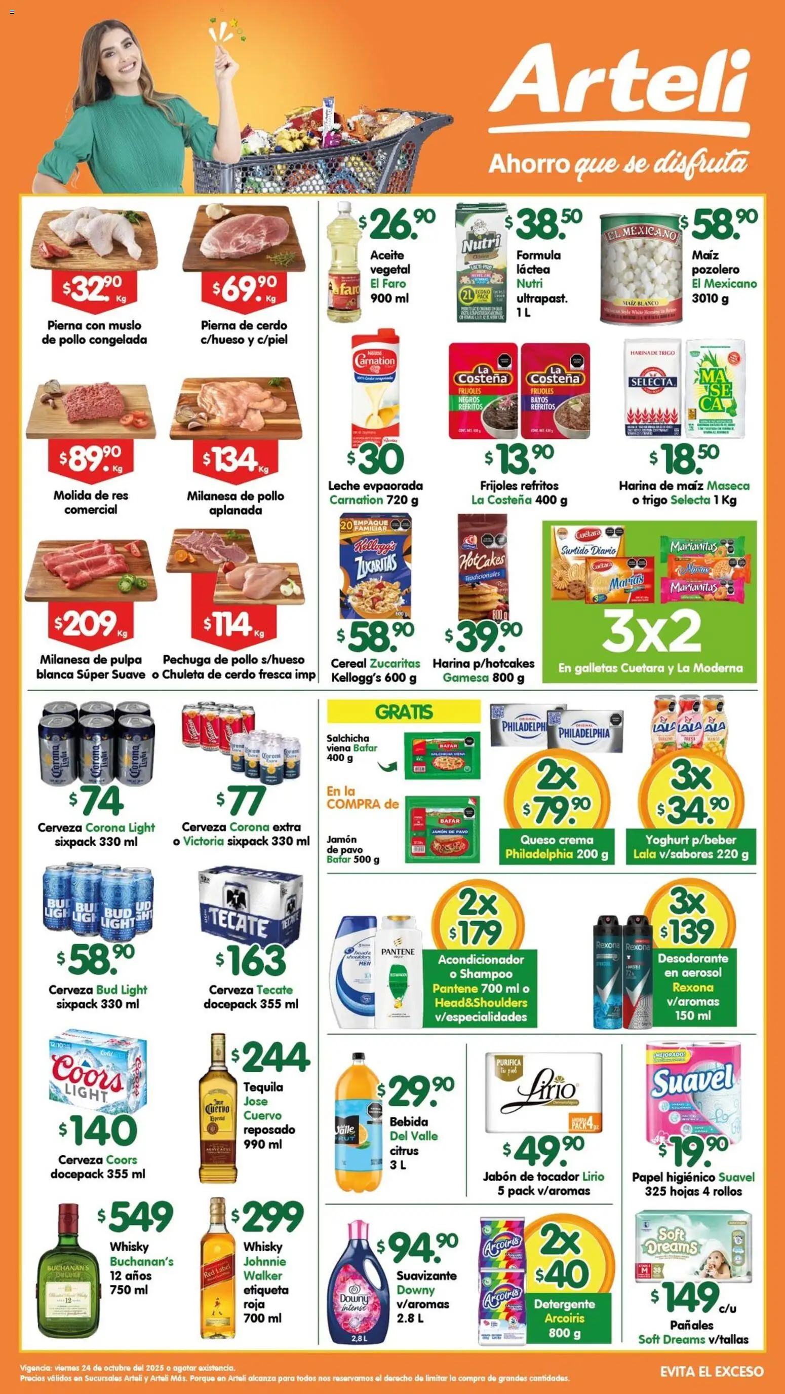 Arteli folleto Tuxpan - página 1- válido desde 24/10/2025