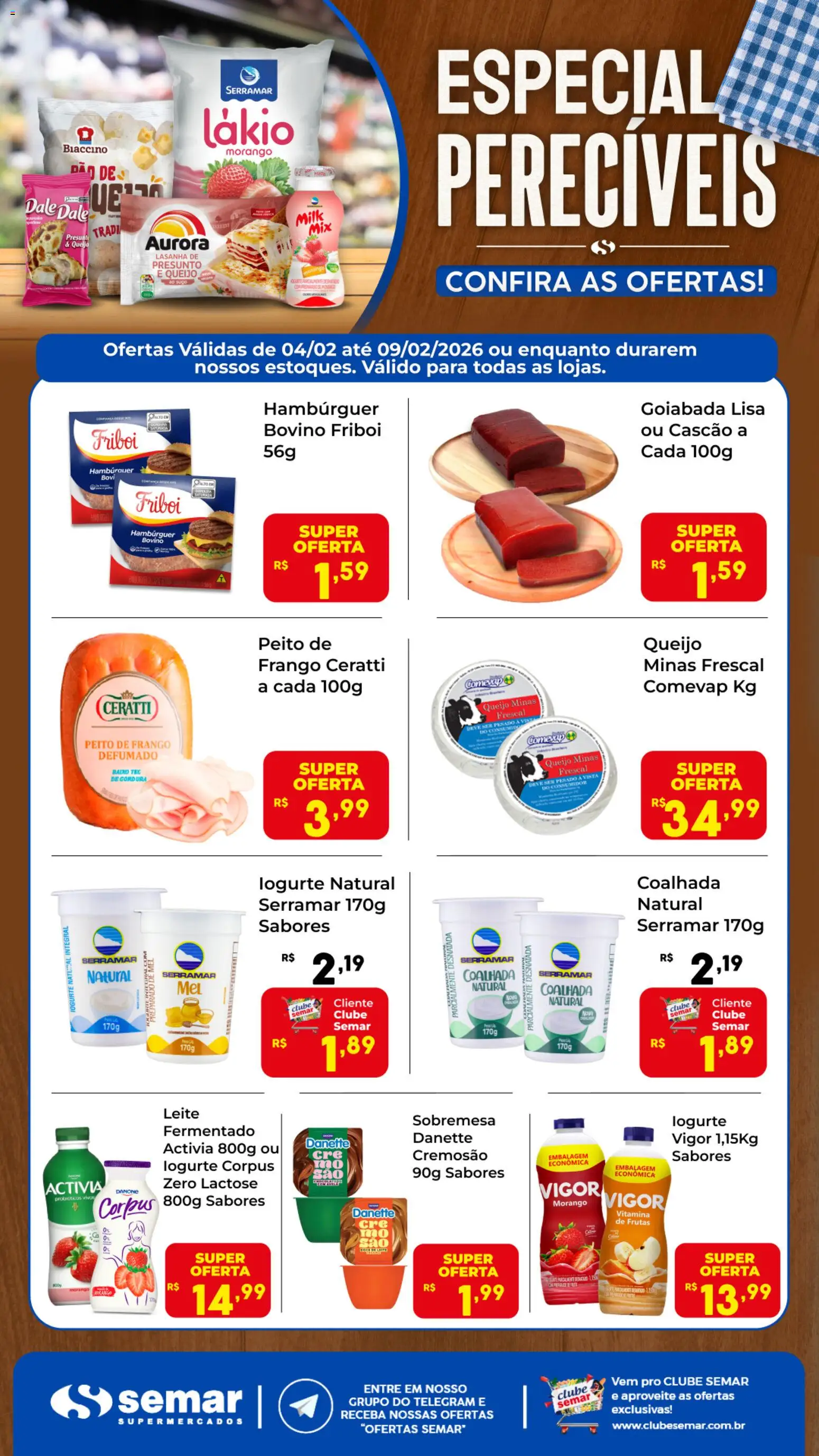 Semar Supermercado - Ofertas Especial Perecíveis - página 1- válido a partir de 04/02/2026
