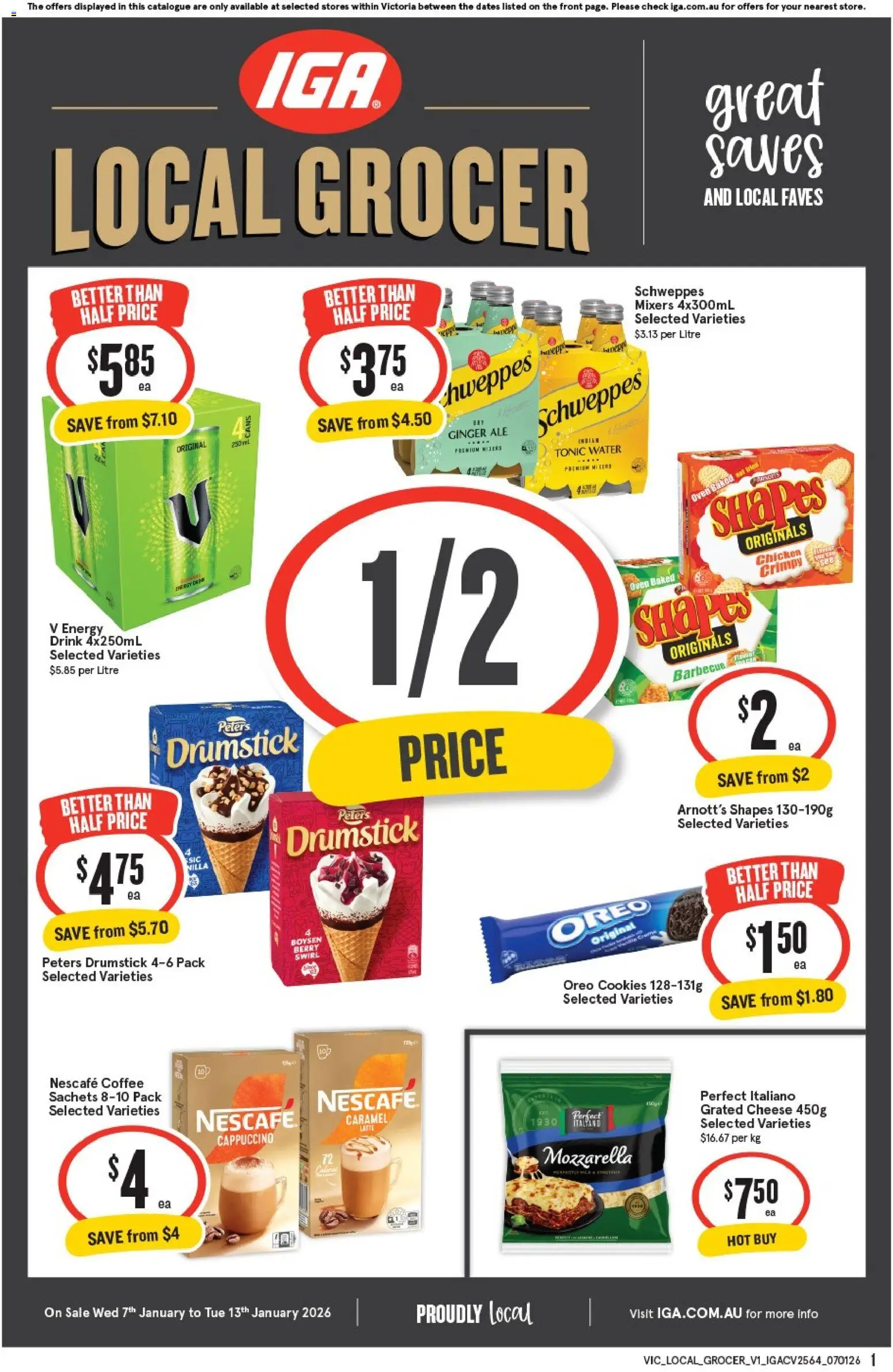 IGA Local Grocer VIC - page 1- valid from 07/01/2026
