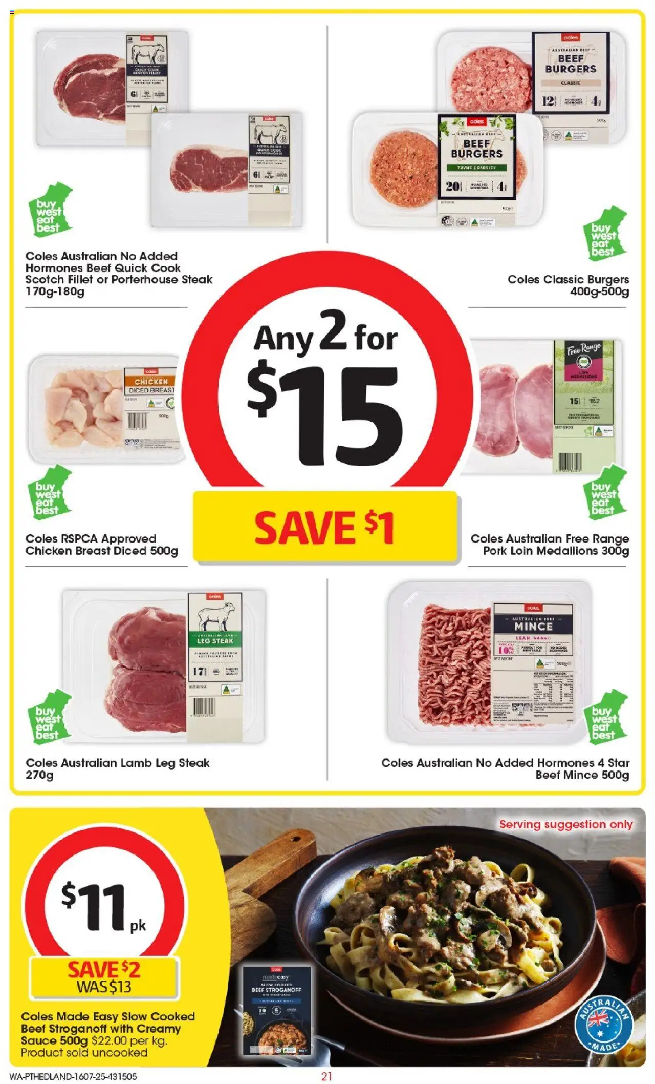Coles Catalogue PT Hedland - page 21- valid from 16/07/2025
