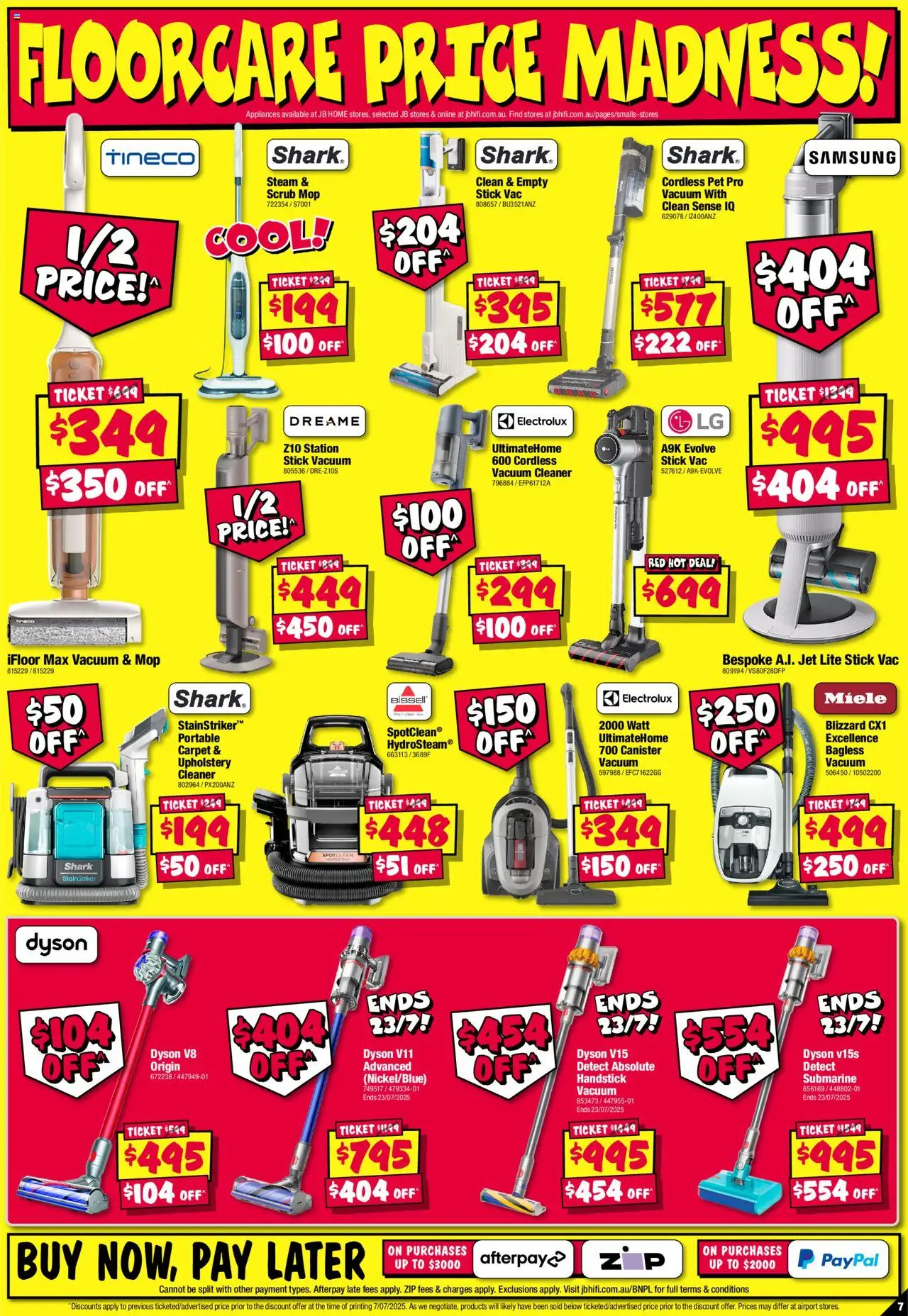 JB Hi-Fi Home Appliance Sellout - page 7- valid from 17/07/2025