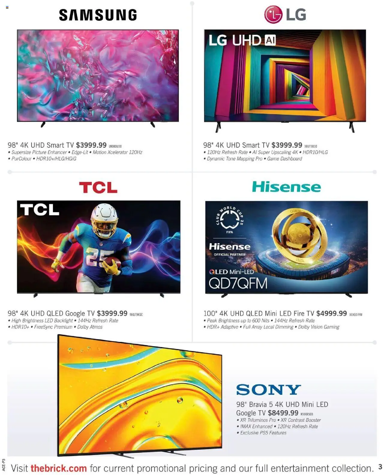 The Brick flyer - 2025 Entertainment Guide - page 3- valid from Sep 4, 2025