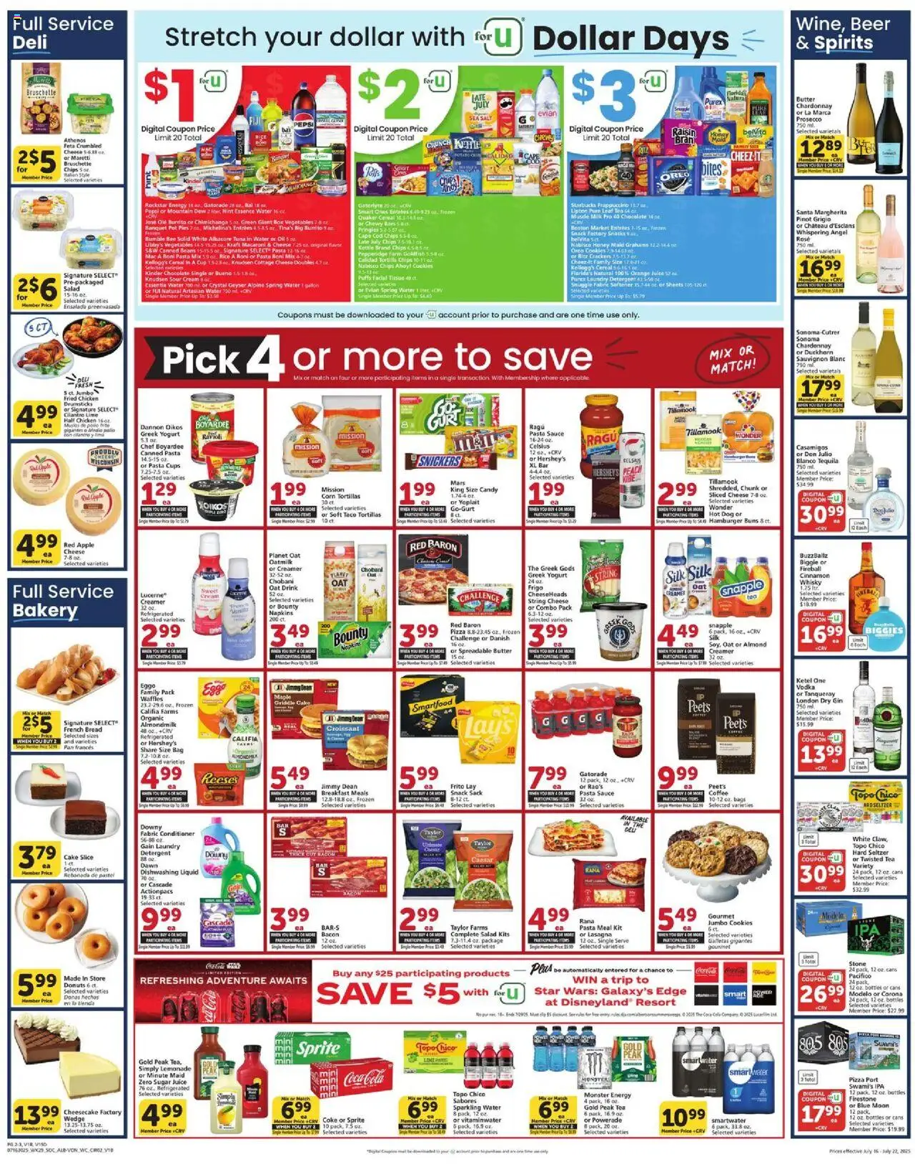 Vons Weekly Ad - page 2- valid from 07/16/2025