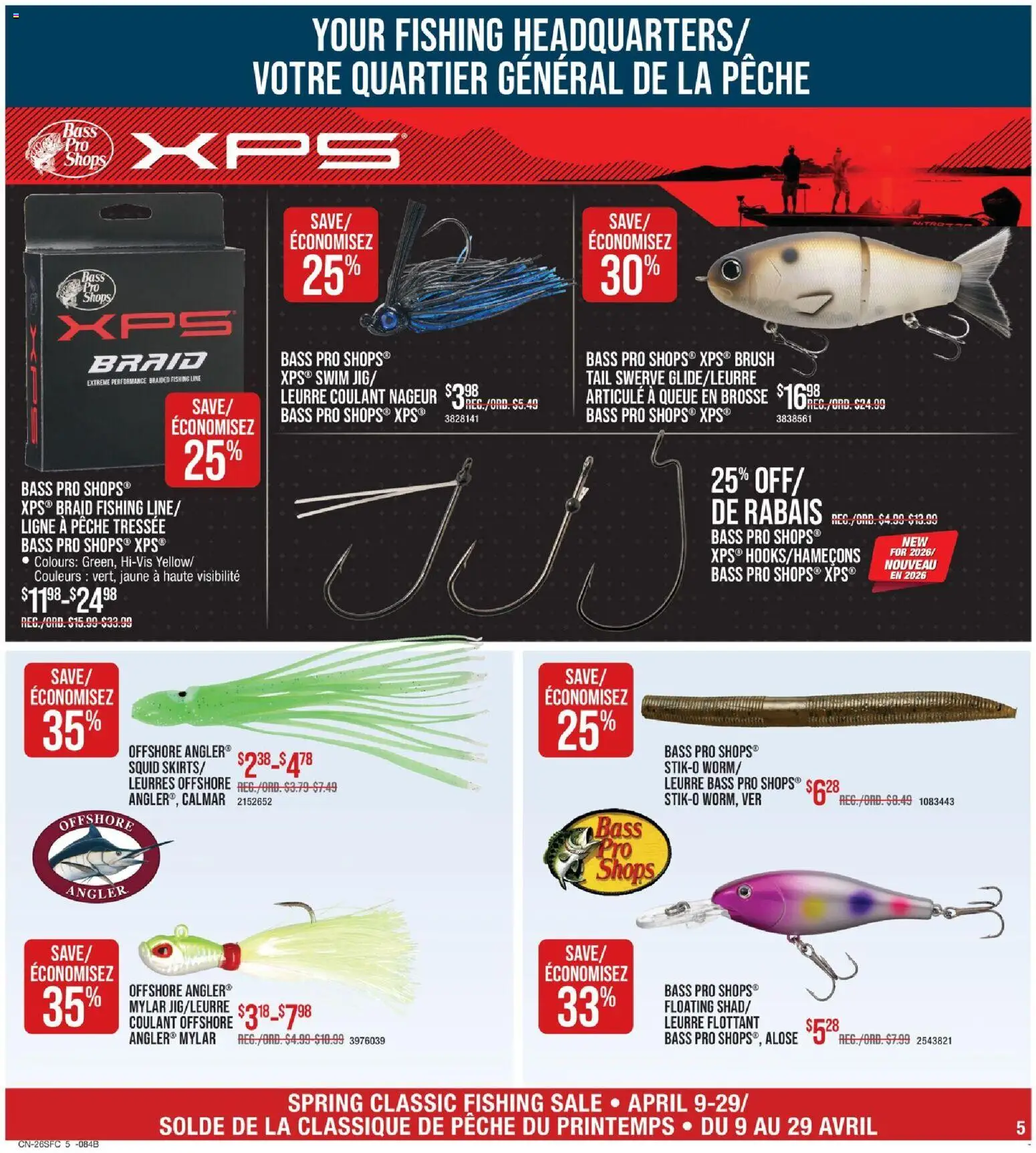 Cabelas weekly flyer / circulaire - page 5- valid from Apr 9, 2026