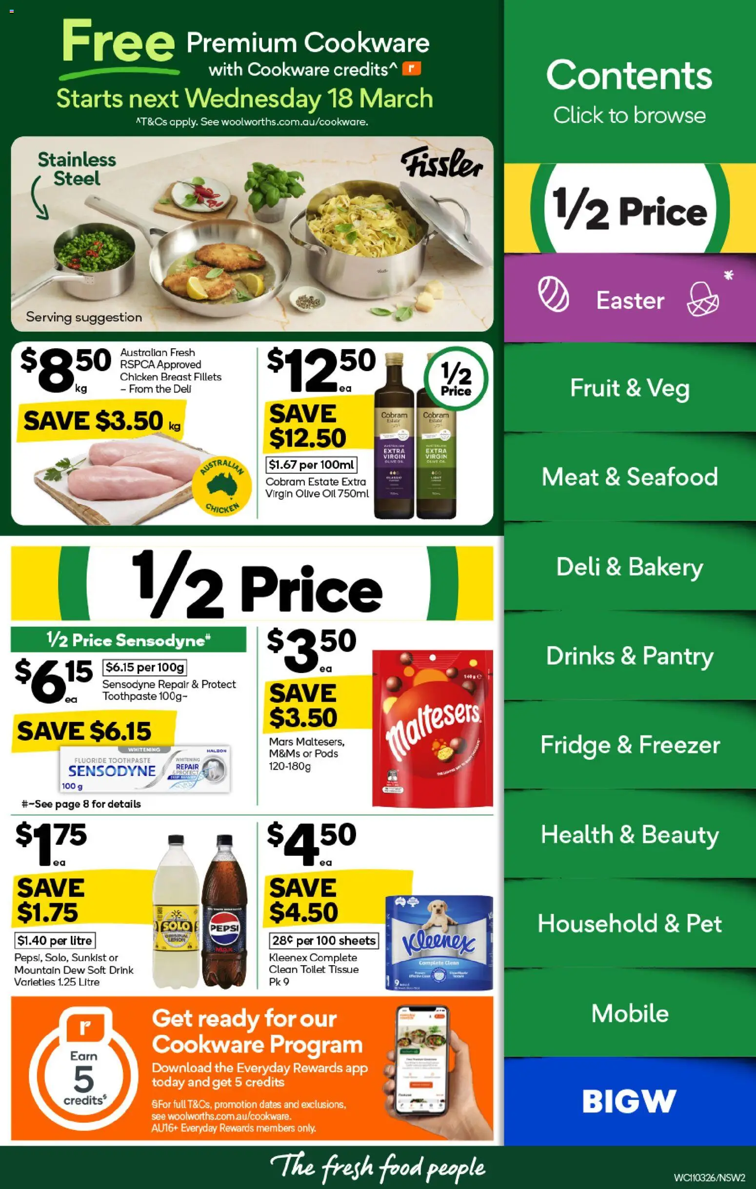 Woolworths catalogue  - page 2- valid from 11/03/2026