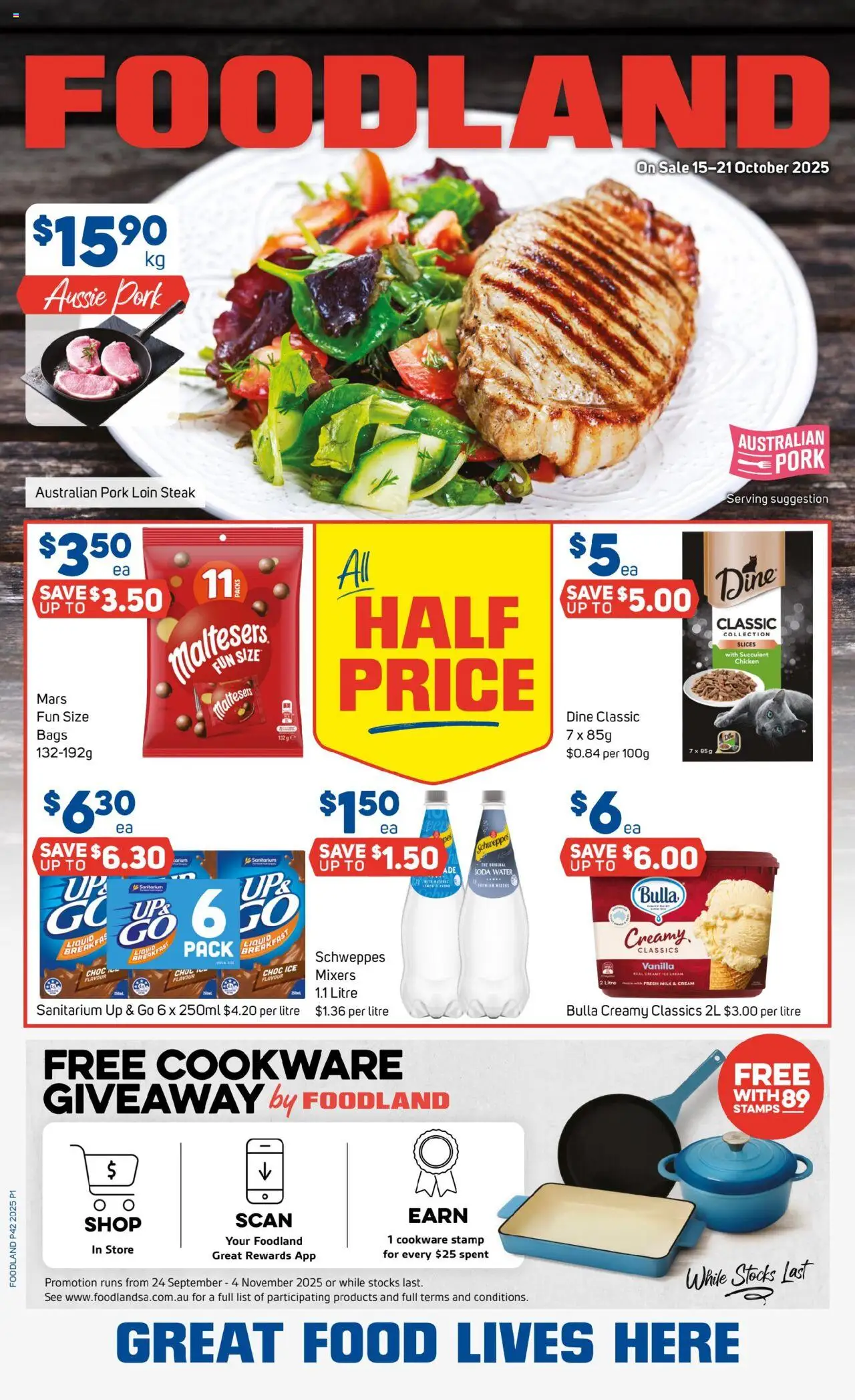 Foodland  Catalogue  - page 1- valid from 15/10/2025