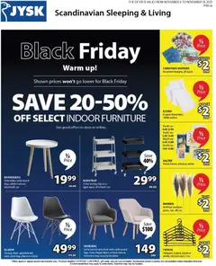 Preview JYSK Black Friday Flyer valid from Nov 6, 2025