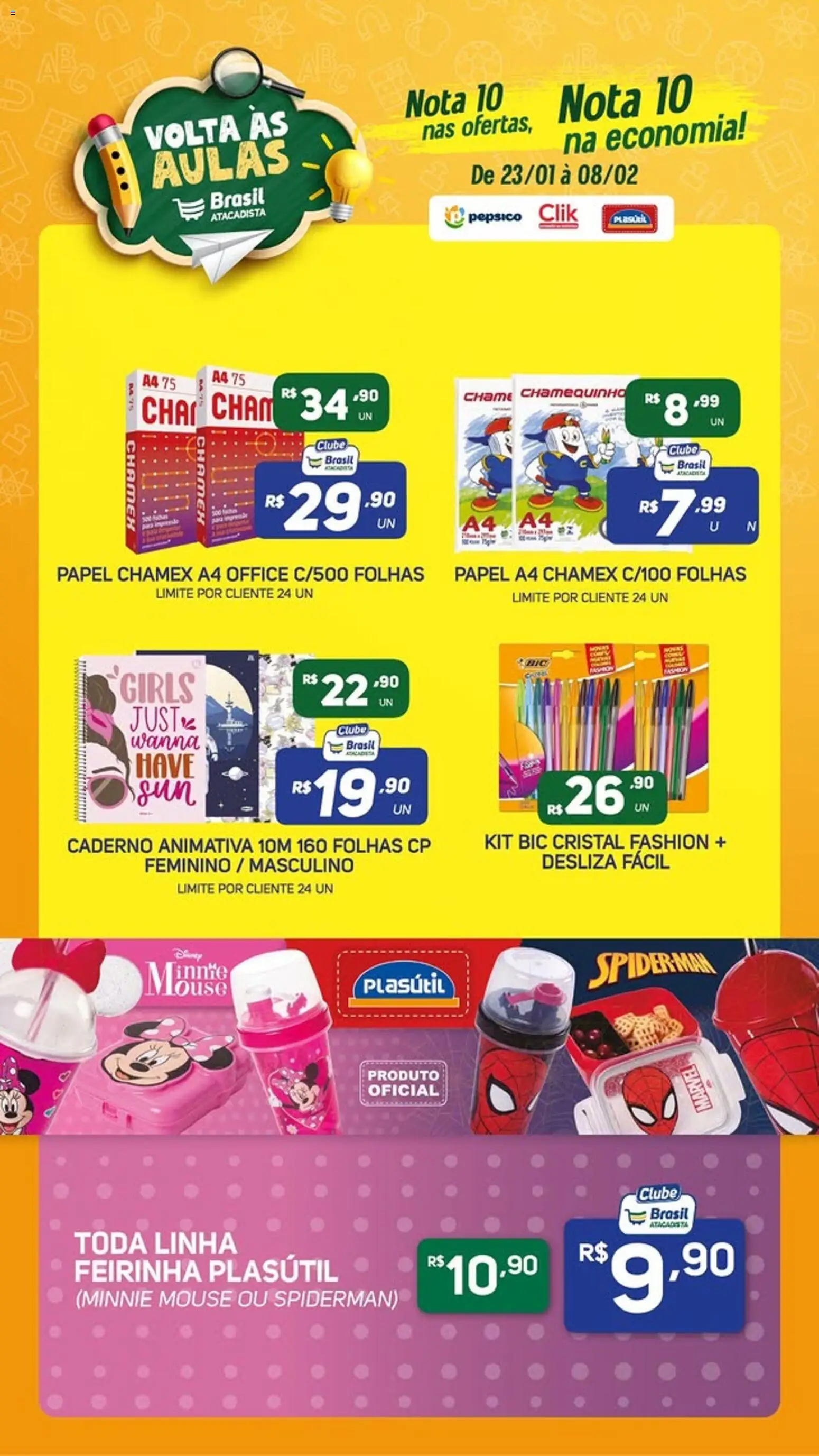Brasil Atacadista - Ofertas Voltas às Aulas - página 1- válido a partir de 23/01/2026
