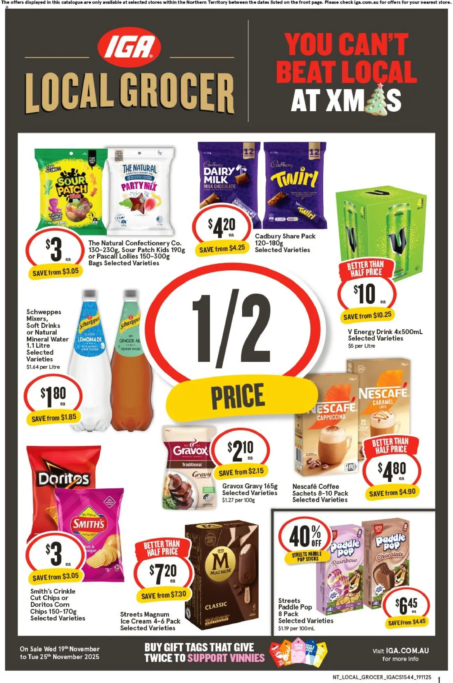 IGA Local Grocer NT - page 1- valid from 19/11/2025