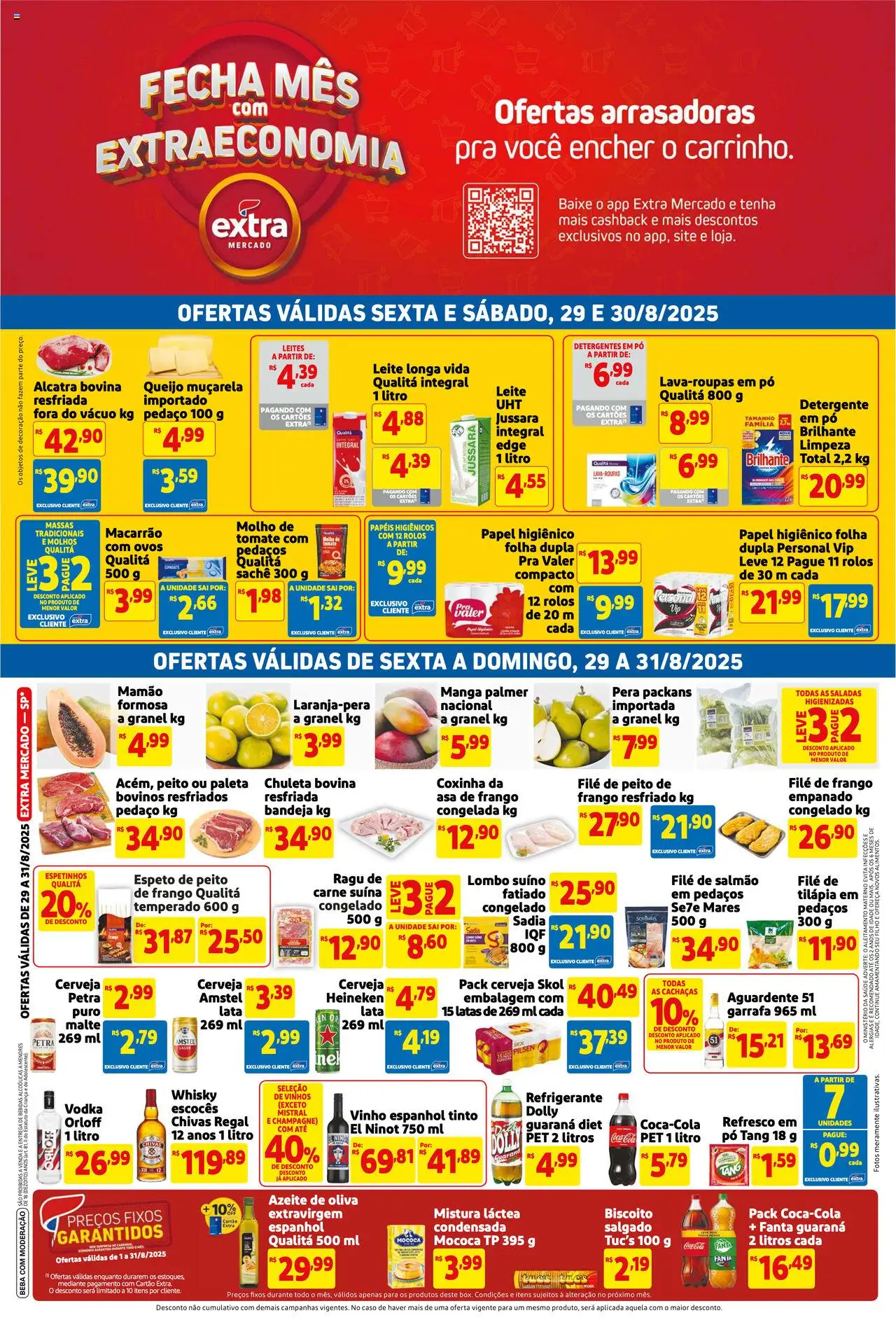 Extra - Ofertas de Mercado Fim de Semana - página 1- válido a partir de 29/08/2025
