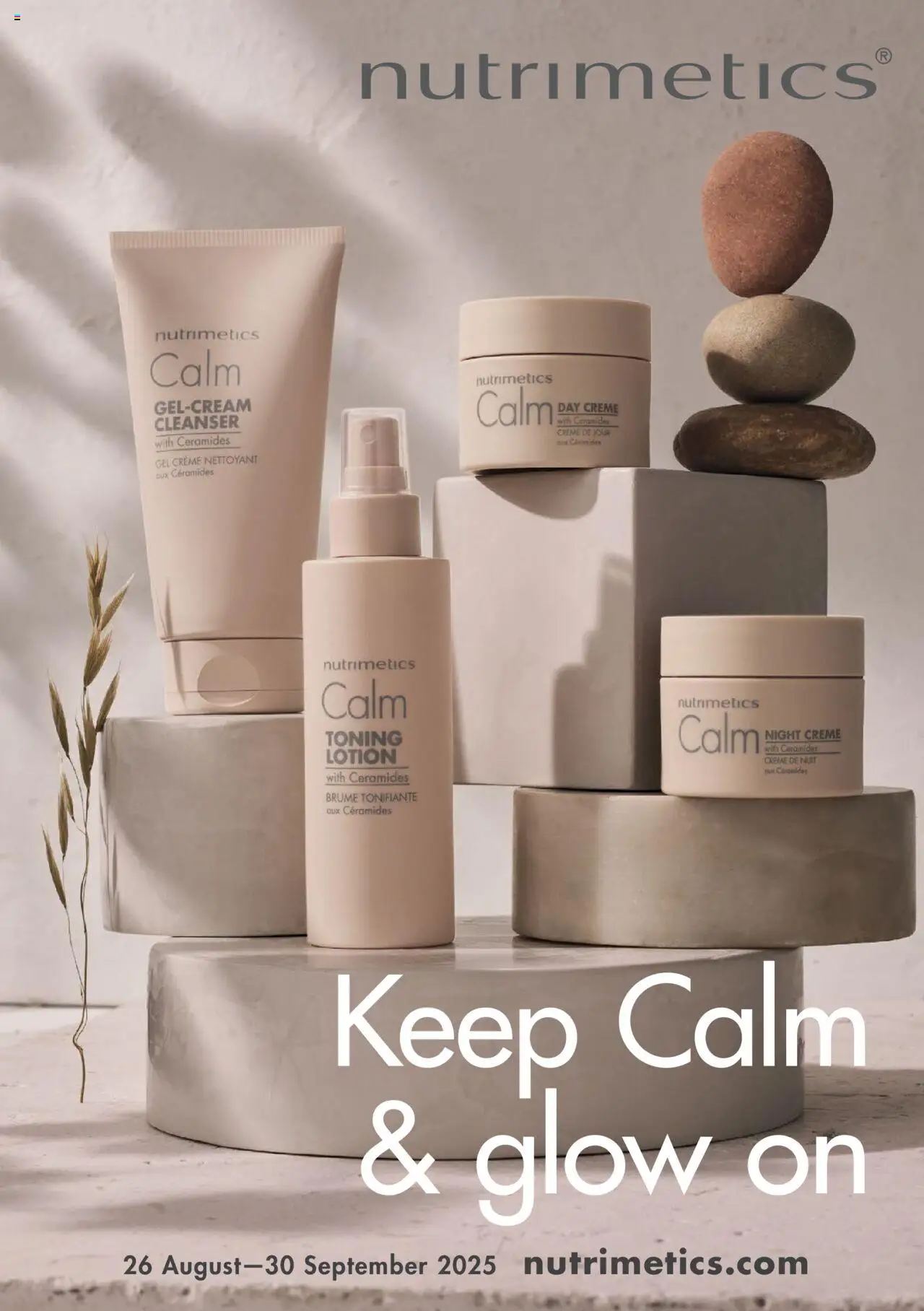 Nutrimetics Catalogue Keep Calm & glow on - page 1- valid from 26/08/2025