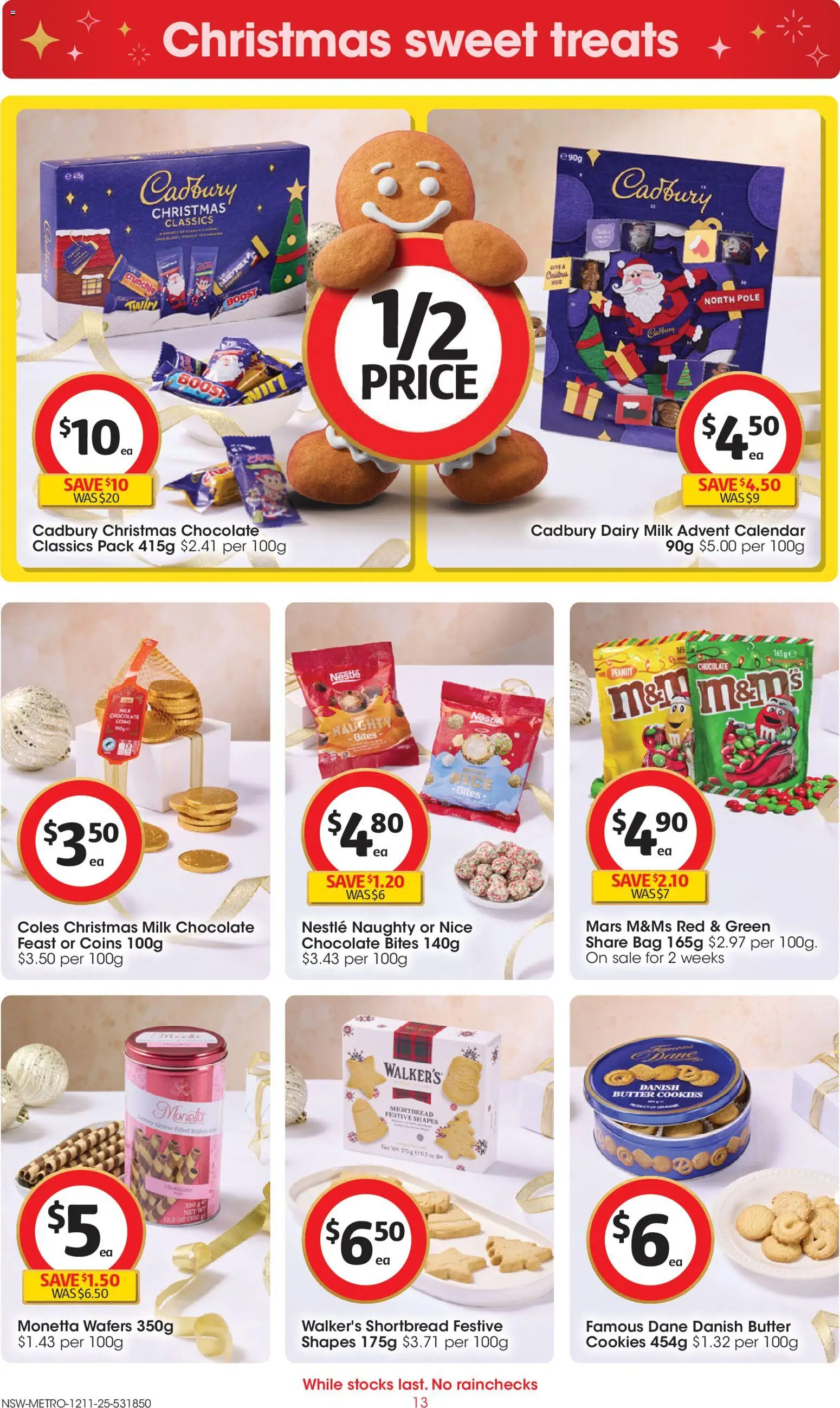 Coles Catalogue  - page 13- valid from 12/11/2025