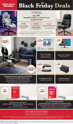 Preview Office Depot Black Friday valid from 11/27/2025