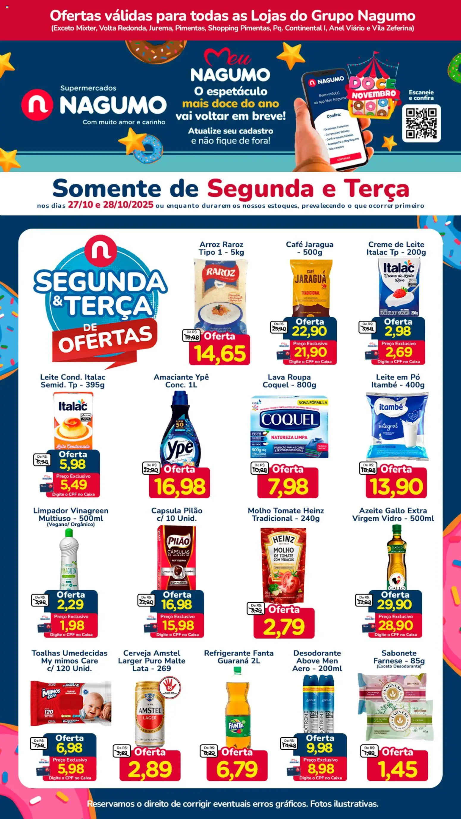 Nagumo - Ofertas Segunda e Terça - página 1- válido a partir de 27/10/2025
