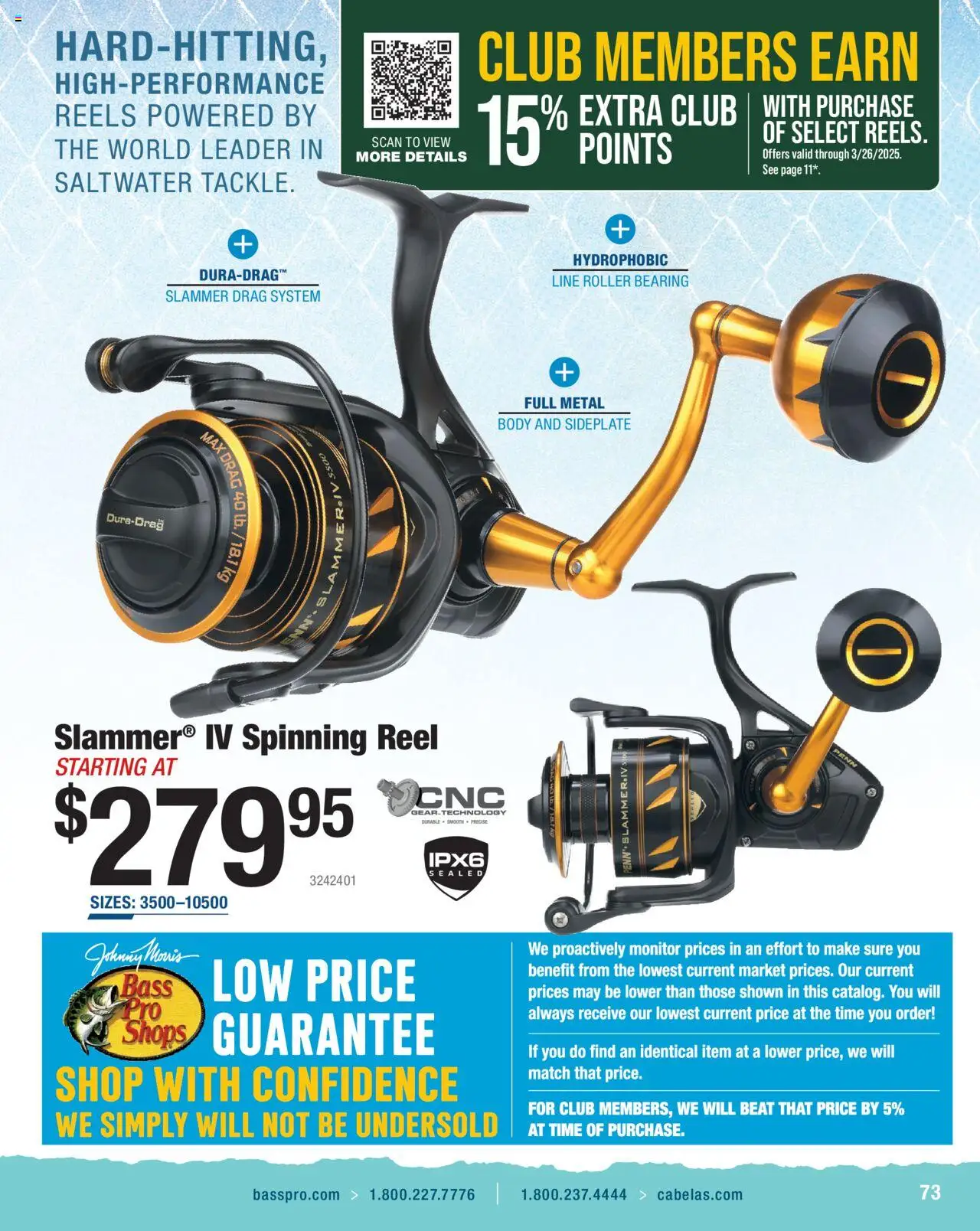Cabela's Saltwater Specialist 25 - page 73- valid from 01/01/2025
