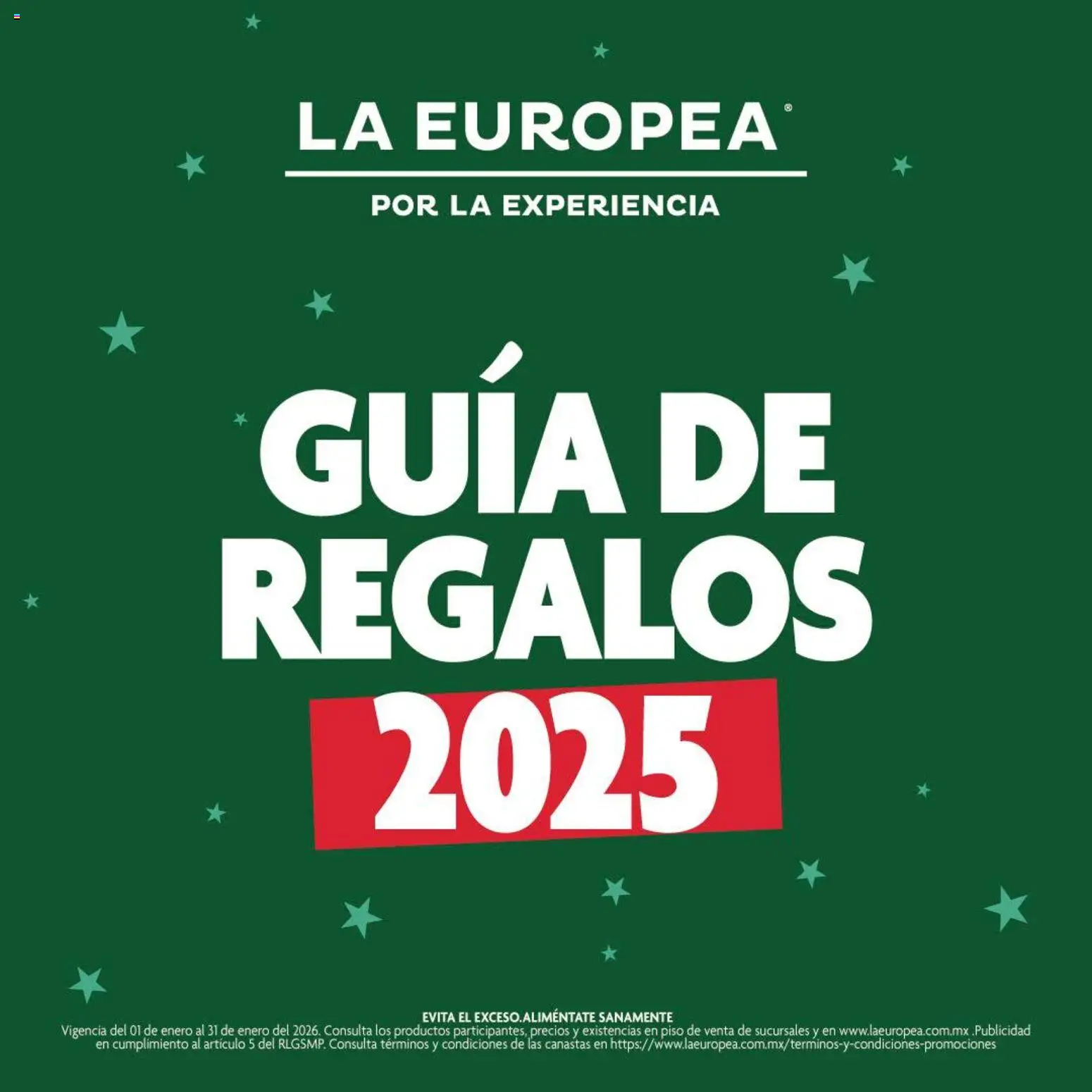 La Europea catálogo Guía de regalos - página 1- válido desde 01/01/2026